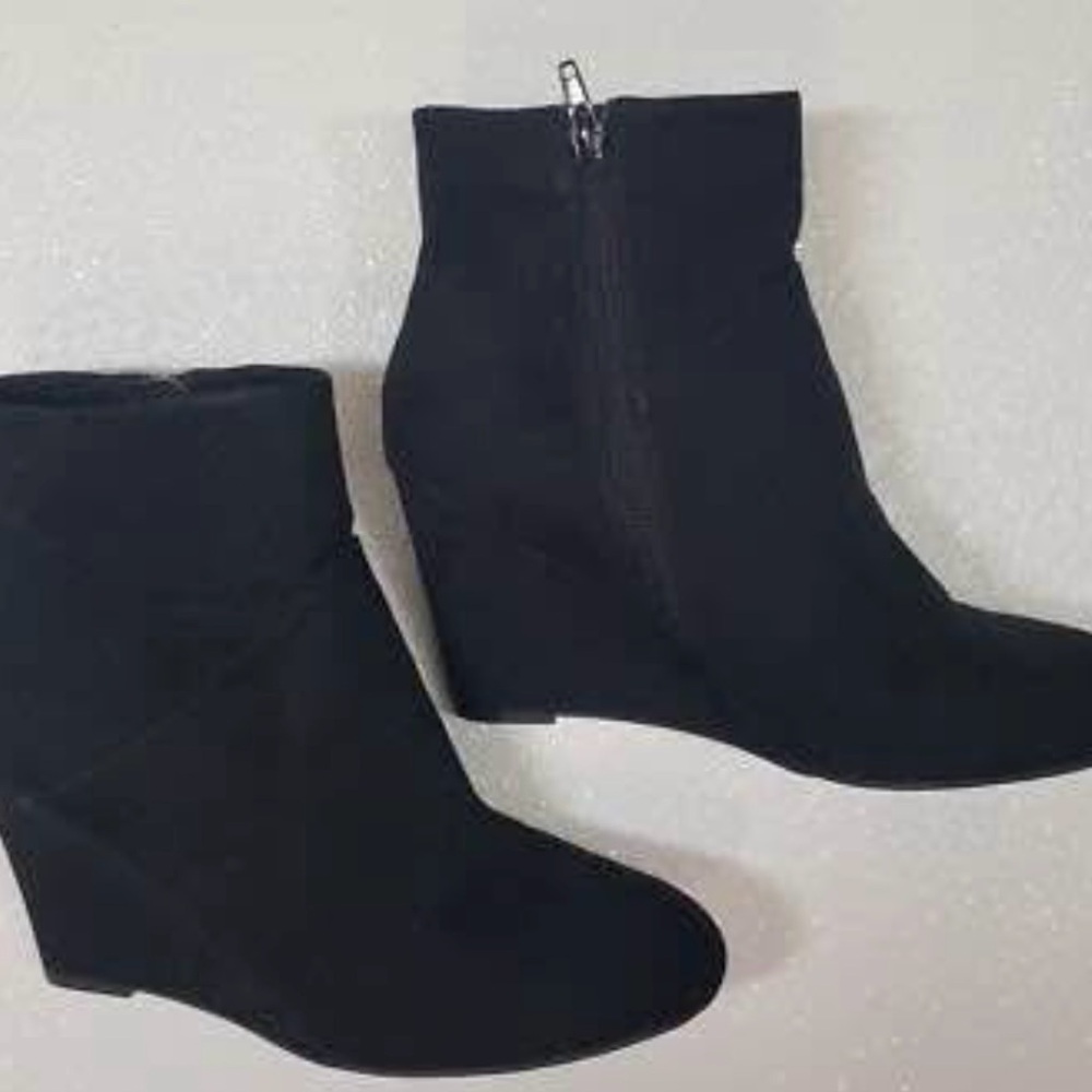 Faux Suede Ankle Boots
